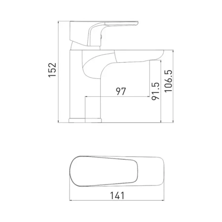 Смеситель д/р Gross Aqua Evo (6241297MB)