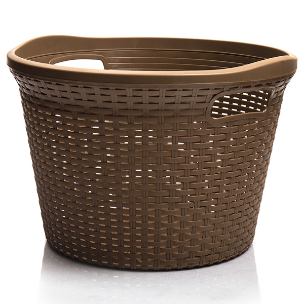 Корзина POLIMERBYT для белья АРТЛАЙН круглая 32л