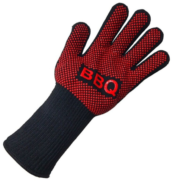 Перчатка огнеупорная BBQ до 600 градусов 1 шт PRC