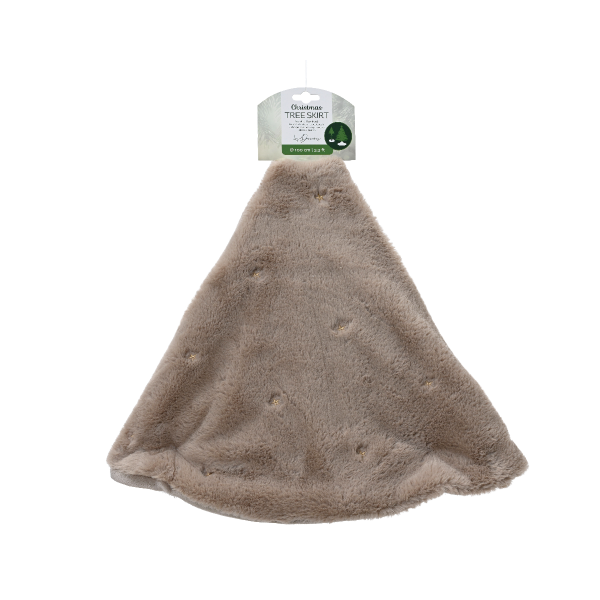 Юбка для елки Kaemingk серо-коричневый 90 см 617947