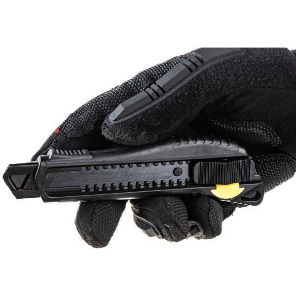 Нож Hanskonner HK1076-08-02, 18мм, обрезиненный корпус, быстрая разблокировка, лезвие SK2 0.7мм