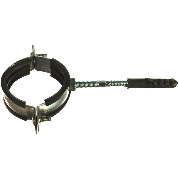 Хомут сантехнический д/труб 16-20(3/8"), резин.упл., шпилька+дюбель, 1 шт., Россия// Сибртех