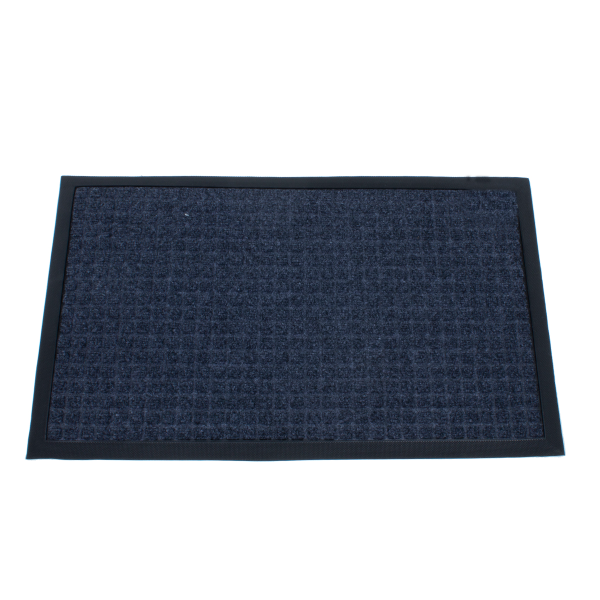 Коврик (темно серый Квадрат)прорезиненный придеверный 46*76 см., PRC