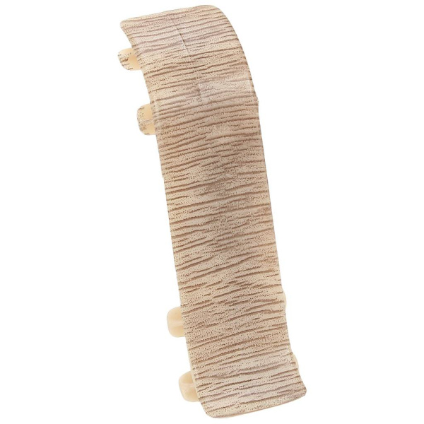 Соединитель для плинтуса Е67 мм"Идеал Элит" 208 / Дуб мокко