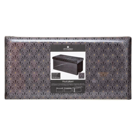 Пуф складной Atmosphera 76х38х38 см серый 179029A
