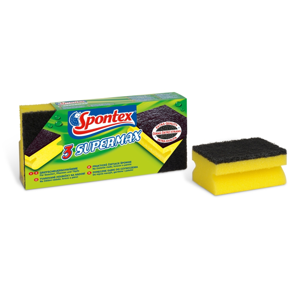 Губка для кастрюль SUPERMAX 3шт