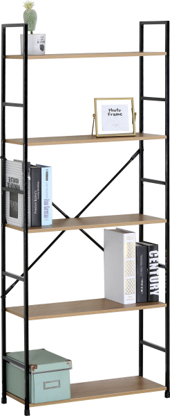 Стеллаж металлический GDX в стиле Лофт 5 полок 58,6х23,5х144 см CN