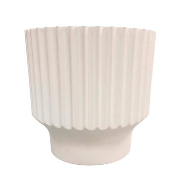 Горшок пластиковый с вкладкой, Аркада белый д. 17 н.15,5 2,85 л АР17-10