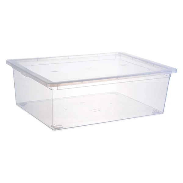 Ящик для хранения IDEA 25л прозрачный 53х37х18см М 2353
