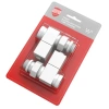 Набор дизайн-вентилей Royal Thermo CUBE, прямой (белый) 1/2" (Новый)