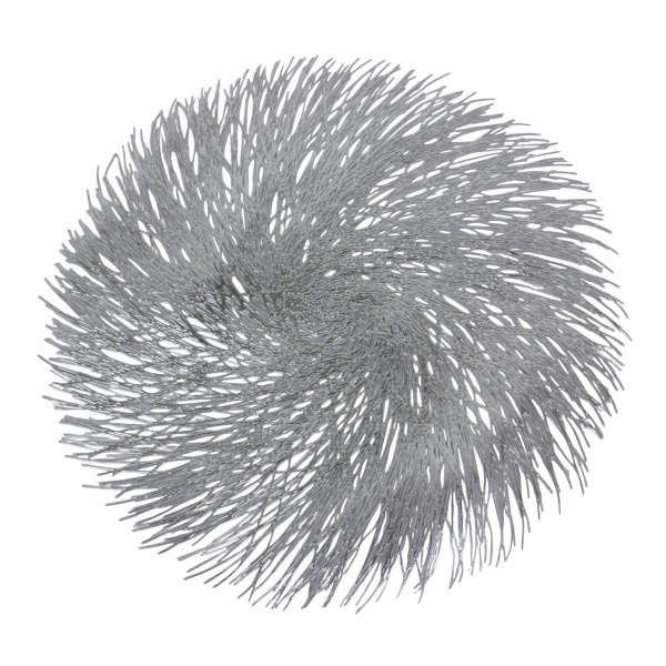 Мат на стол сервировочный круглый 38 см золото/серебро C213 PRC