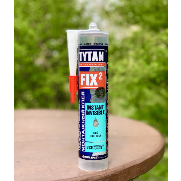 TYTAN клей монтажный Fix² мгновенный невидимый, бесцветный, 290 мл