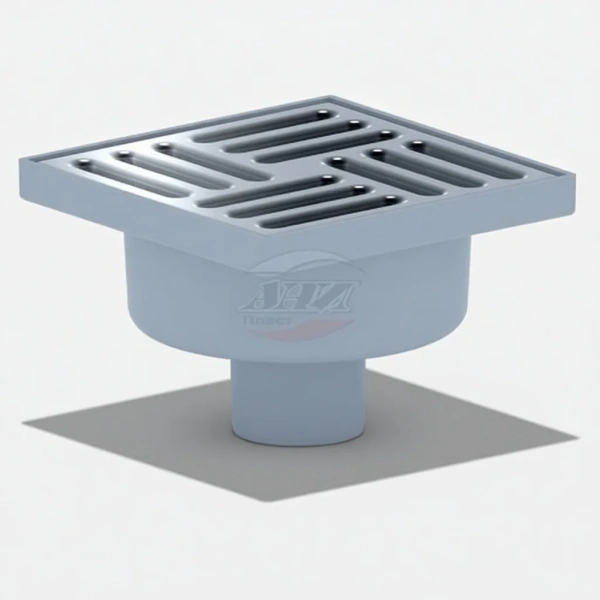 Трап Ани d50"прям 15*15 нерж.реш. нерегулир. сухой TQ5212