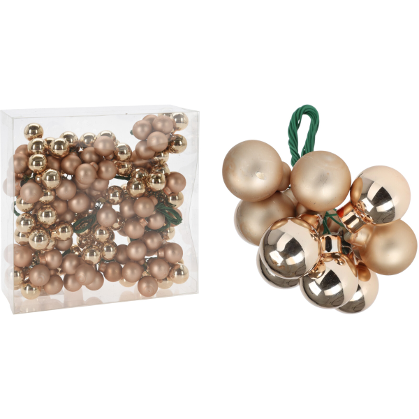 Шары елочные Ветвь D3 см золото ARB100000 К