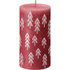 Свеча столбик Bolsius 13х6,8 см Delicate Red