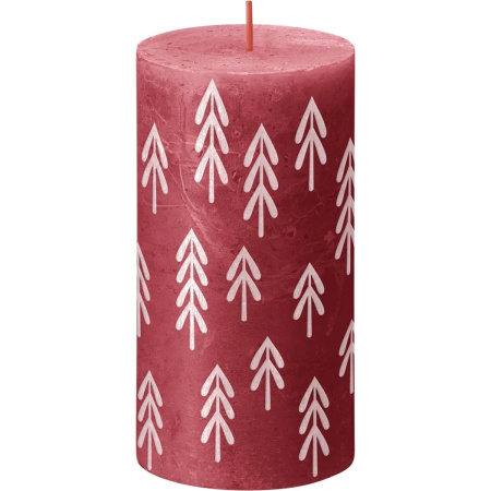 Свеча столбик Bolsius 13х6,8 см Delicate Red