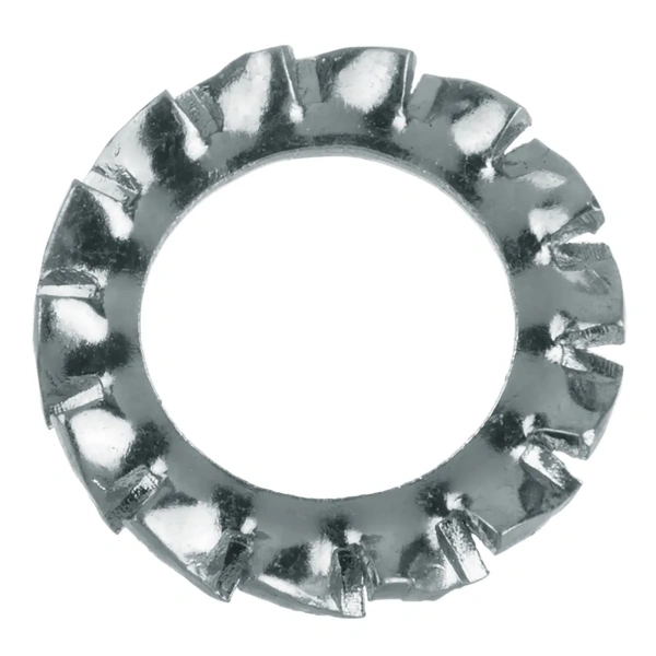 Шайба зубчатая оцинк. DIN 6798  6 мм(12шт) Стройбат упак