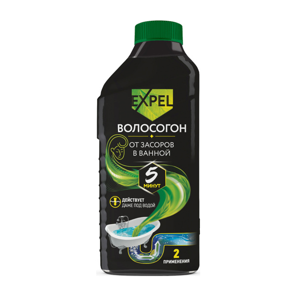 Гель EXPEL ВОЛОСОГОН для устранения засоров от волос 500 мл