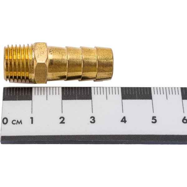 Соединение нар. резьба 1/4" х елочка 12 мм (латунь) ECO