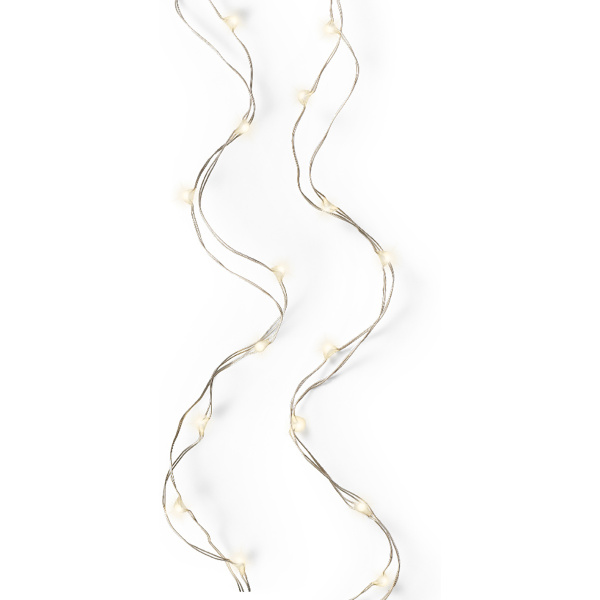 Микрогирлянда LED 95 см на батарейках Капельки 3хAA (в кпл.не входит)481742 Kmg