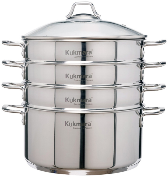 Мантоварка KUKMARA 7,0л 28см 3-х ярусная ст/кр индукция  STM702803G