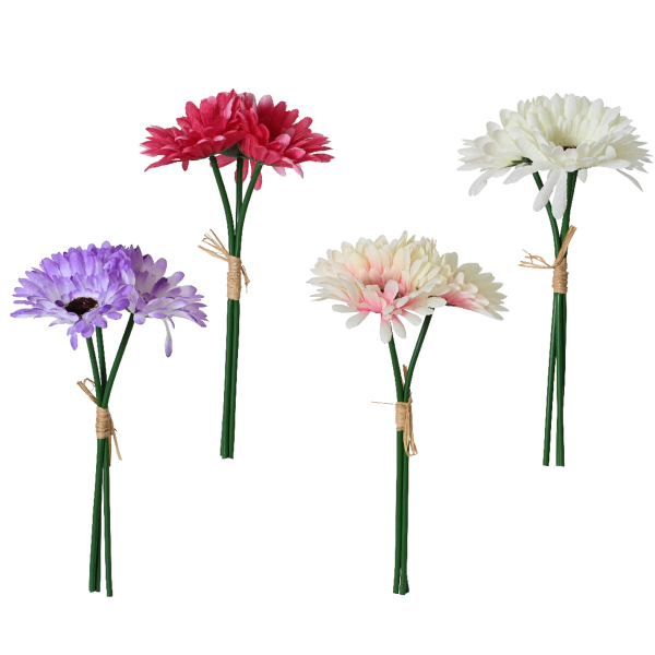 Букет искусственных цветов Маргаритка 23 см 4 цвета в ассортименте 833435 Kmg