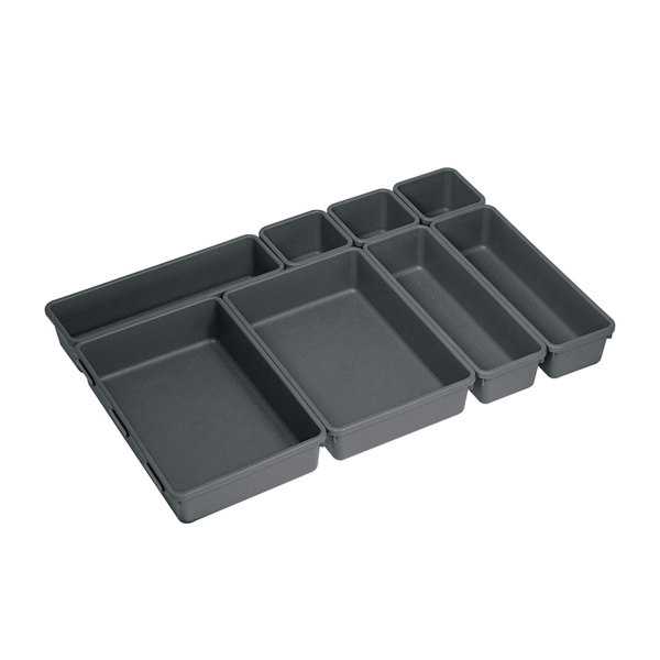 Набор лотков-вкладышей IDEA №2 8шт. Графитовый М 1618