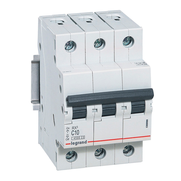 Автомат Legrand RX3 ВА 3Р С 10А 4,5ka 419706 Автомат Legrand RX3 ВА 3Р С 10А 4,5ka 419706