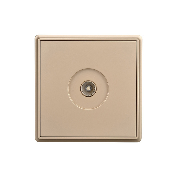 Розетка Brilliant E2-112-2 TV золото