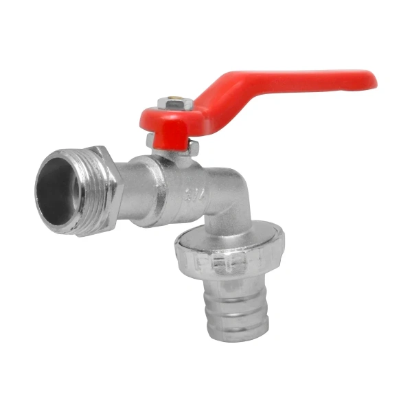 Кран шаровой водоразборный со штуцером 3/4" ручка, LIGHT, MP-У