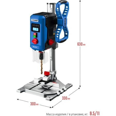 Станок ЗУБР Профессионал вертикально-сверлильный 800 Вт, 13 мм. 2500 об/мин БЗП, настольный