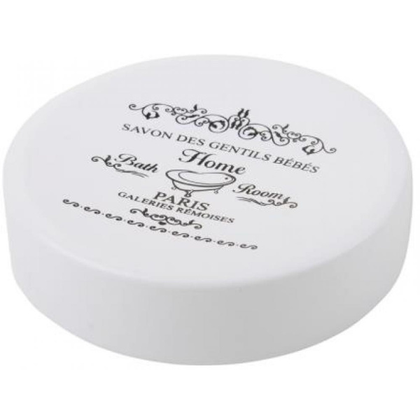 Мыльница белый металл B0367S