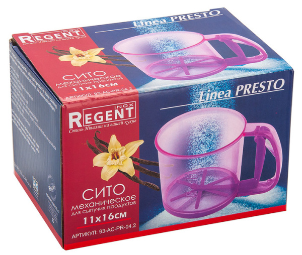 Сито механическое Linea PRESTO 11х16 см для сыпучих продуктов 93-AC-PR-04.2