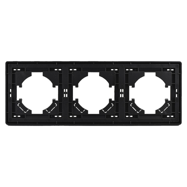 Рамка Brilliant E2-122-3 3-постовая антрацит