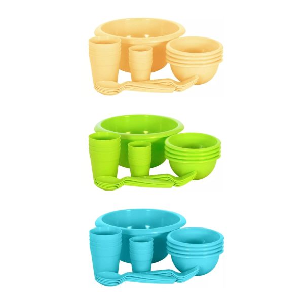 Набор для пикника Интерм Летний на 4 персоны 21 предмет, 2,6 л, 24,8х22,7х15 см в ассортименте П2599