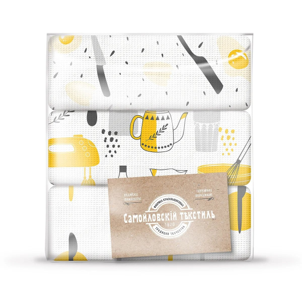 Набор кухонных полотенец СТ Посуда 45х60 см 3 шт 780877