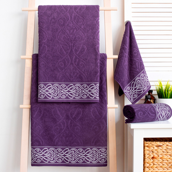 Полотенце Самойловский Текстиль Толедо 33х70 см баклажан