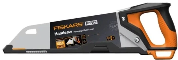 Ножовка по дереву PowerTooth 380мм 9 зубьев на дюйм FISKARS, арт.1062930