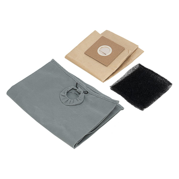 Пылесос строительный SVC15, 1200 Вт, бак 15 л, шланг 2 м// Denzel