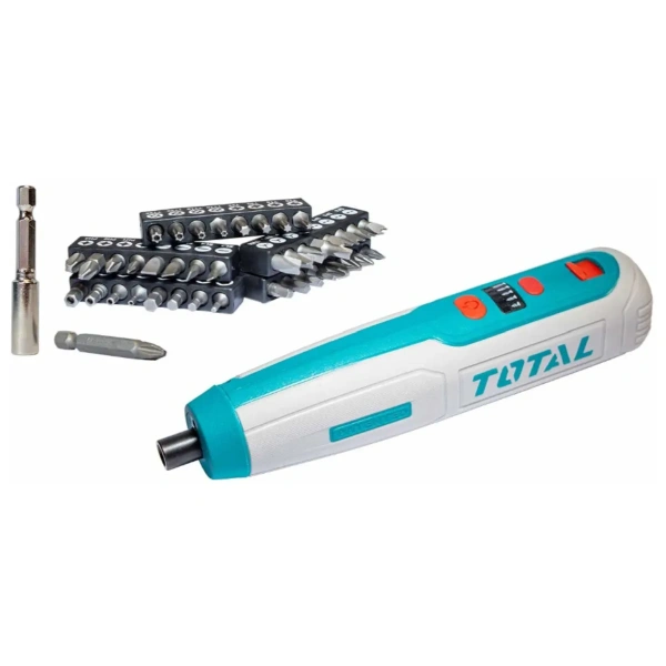 Отвёртка аккумуляторная "ТОТАL" TSDLI0403 Li-ion 4v.