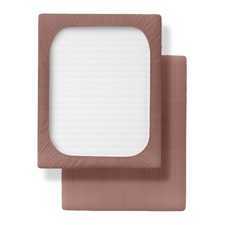 Простыня на резинке Verossa Stripe Ash 160х200 см 753306