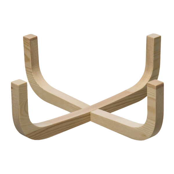 Салатник SG стеклянный на бамбуковой подставке 28 см 173779