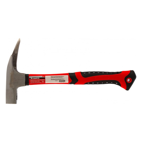 Молоток кровельщика, 600 г, фибергласовая обрезиненная рукоятка // Matrix