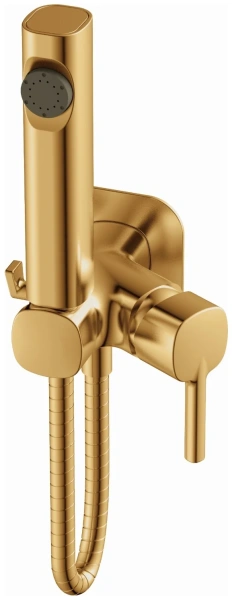 Смеситель с гигиеническим душем Haiba HB 5518-5, золото