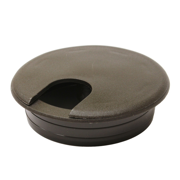 Заглушка для стола кабель-канал пласт. (корич)