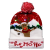 Шапка новогодняя Atmosphera со светодиодом 22х27 см 3 вида в ассорт.169637