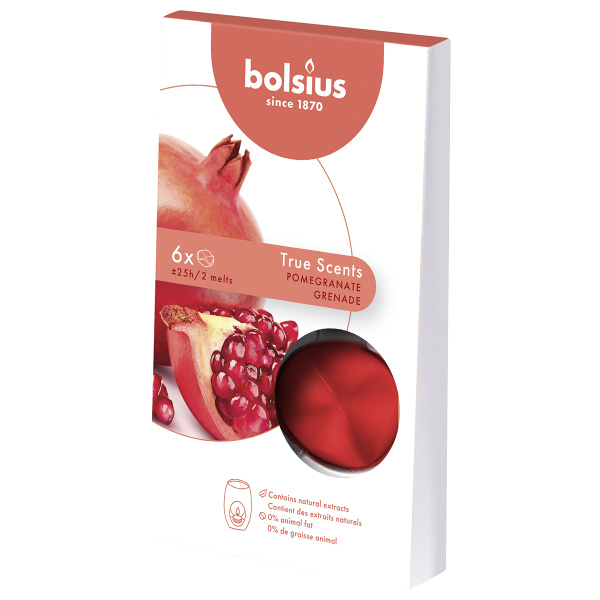 Парафин ароматический Bolsius 6 шт Гранат