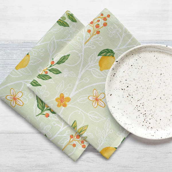 Набор сервировочных салфеток Самойловский текстиль Лимонный сад 45х45 см