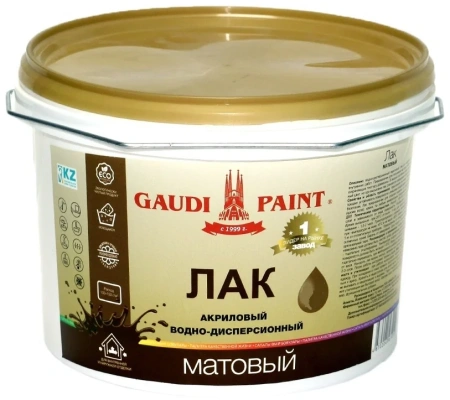 Лак Гауди матовый, воднодисперсионный лак 1 кг