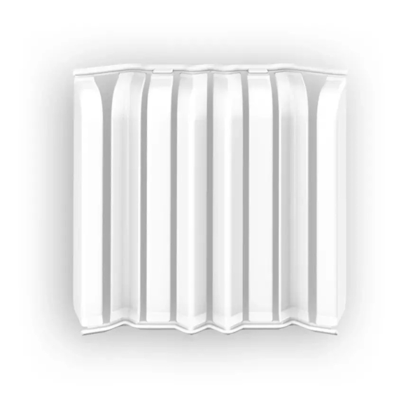 Накладки для плинтуса округлого 80мм "Идеал Дюра" (2 набора из 8 эл. во флоупаке), 001 Белый